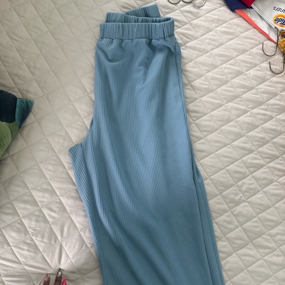 Cider Sky Blue Ribbed Pant & Top - Picture 5 of 5